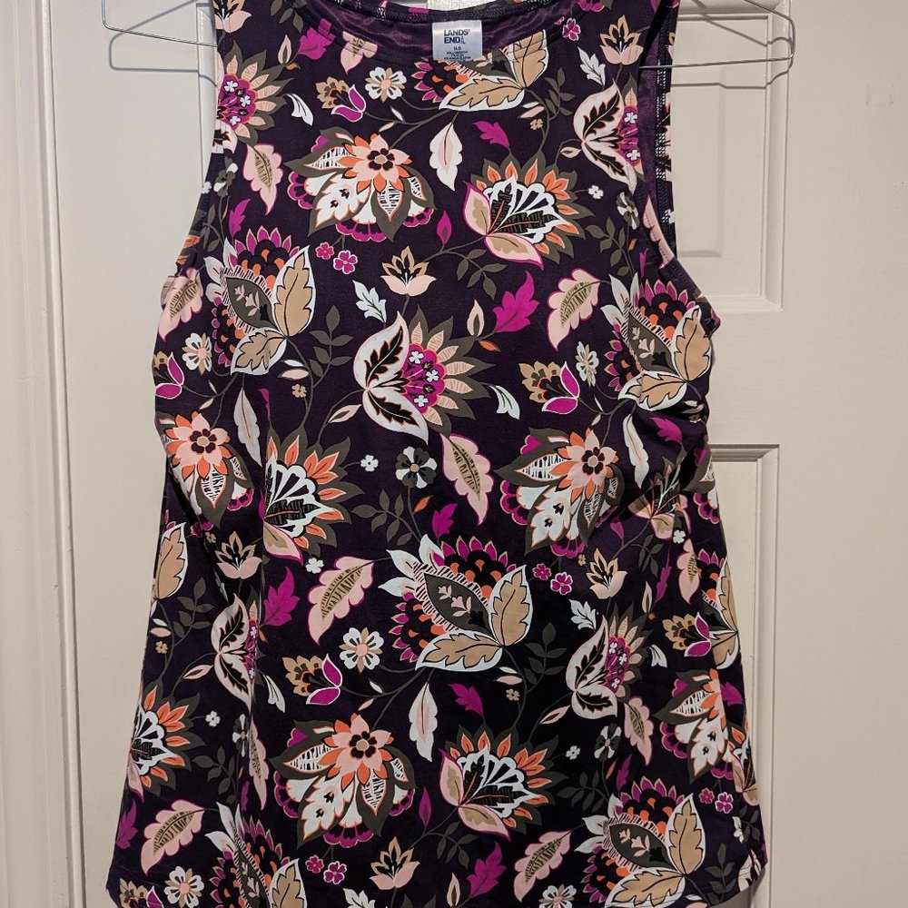 NWT--Land's End Women's D-Cup High Neck Tankini Swimsuit Top